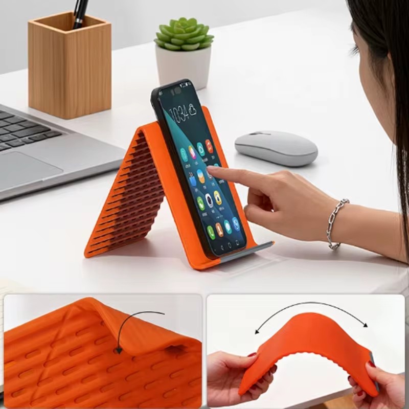 Tablet Stand Adjustable - Flexible Foldable Silicone Phone Holder Portable