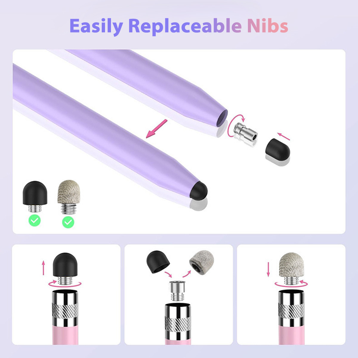 Universal 2 in 1 Stylus Pen fo - Tablet Accessories For Kids 评论和价格
