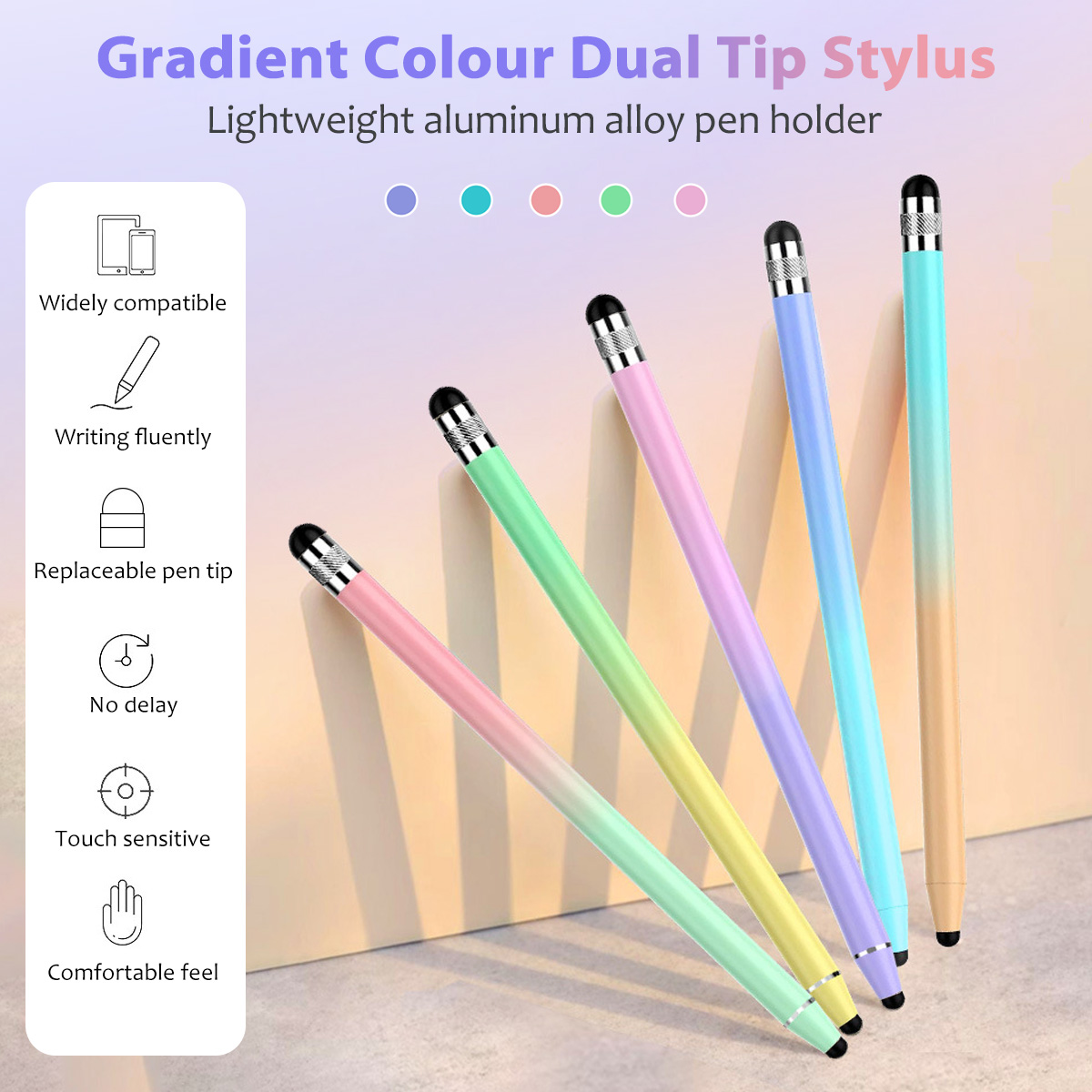 Universal 2 in 1 Stylus Pen fo - Tablet Accessories For Kids 评论和价格