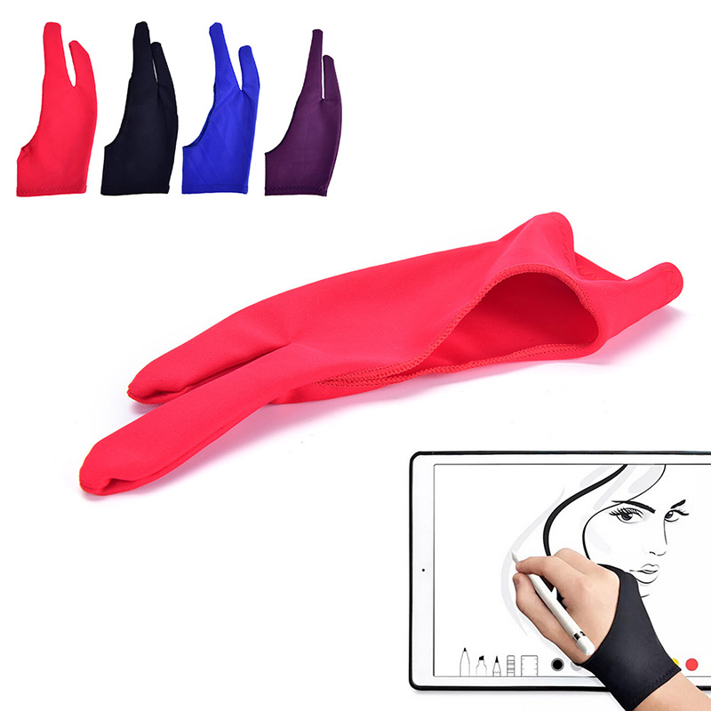 1pc Two Finger Anti-fouling Gl - Drawing Glove Artist 评论和价格