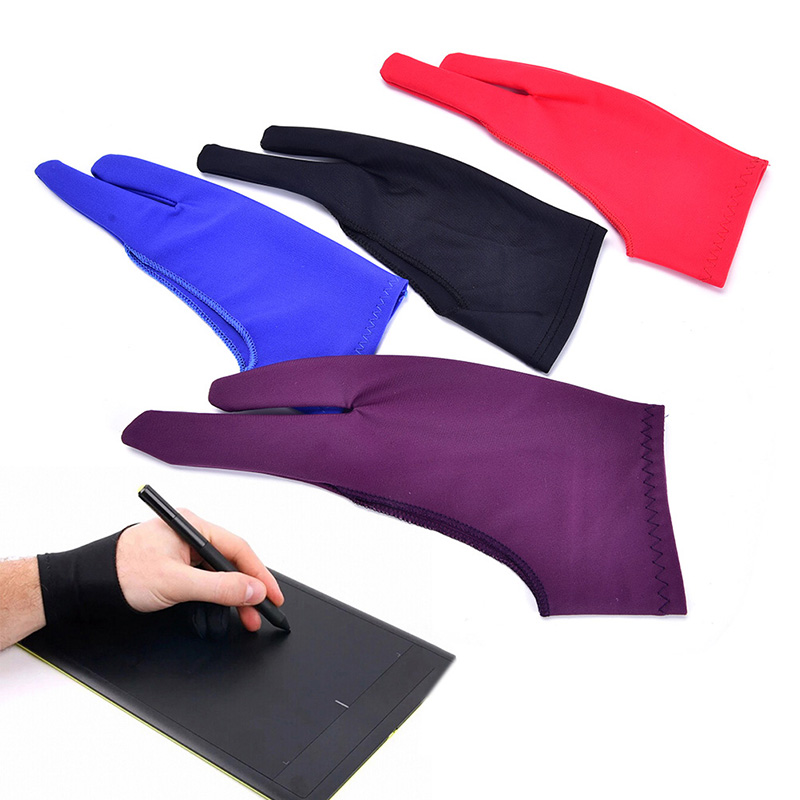1pc Two Finger Anti-fouling Gl - Drawing Glove Artist 评论和价格