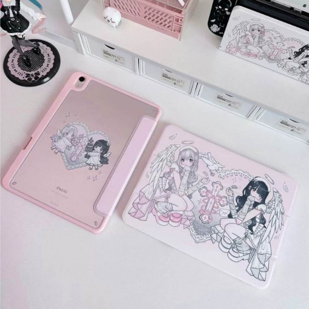 Anime Angel Girl Pink Y2K Tabl - Cool Tablet Accessories 评论和价格