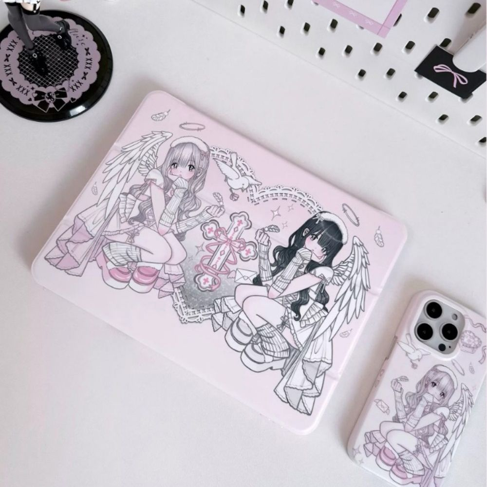 Anime Angel Girl Pink Y2K Tabl - Cool Tablet Accessories 评论和价格