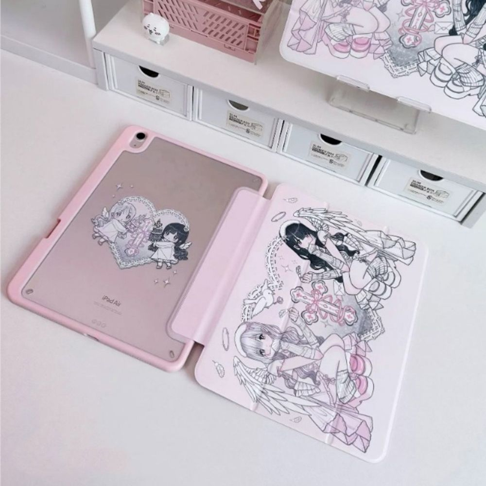 Anime Angel Girl Pink Y2K Tabl - Cool Tablet Accessories 评论和价格