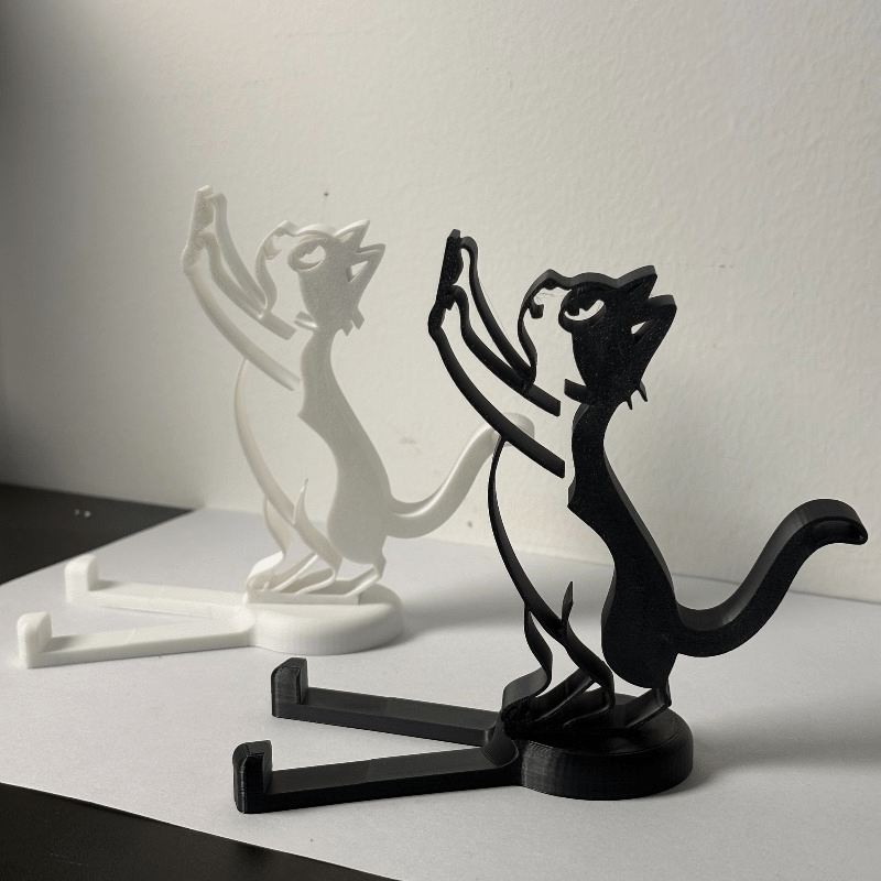 Abstract Hollow Line Cat Phone - Tablet Holder Accessories 评论和价格