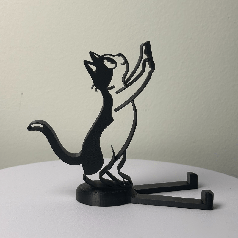 Abstract Hollow Line Cat Phone - Tablet Holder Accessories 评论和价格