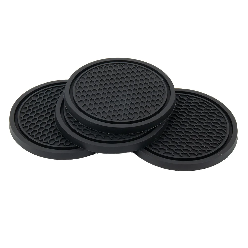 4pcs Car Coaster Non-Slip Sili - Tablet Accessories For Car 评论和价格