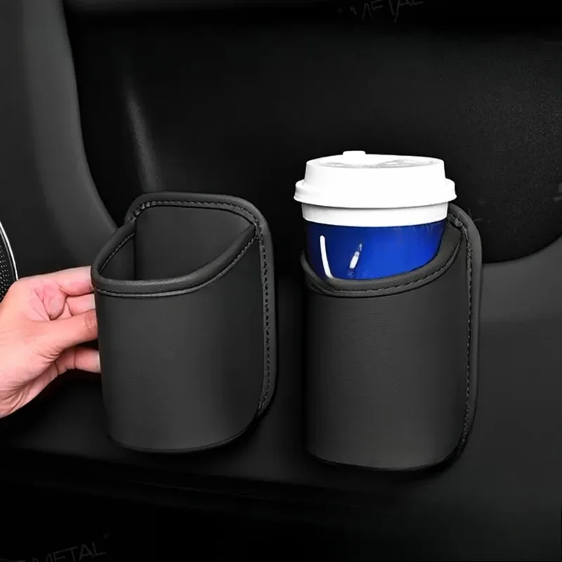 Car door cup holder Leather Au - Tablet Accessories For Car 评论和价格