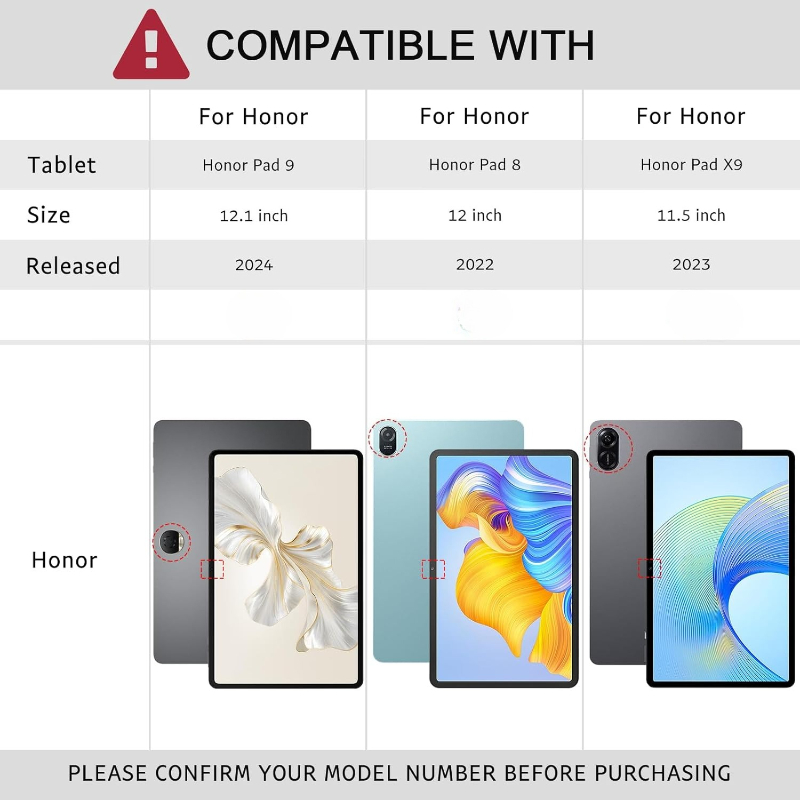 360 Rotation Stand Case for Hu - Honor Tablet X9 Accessories 评论和价格