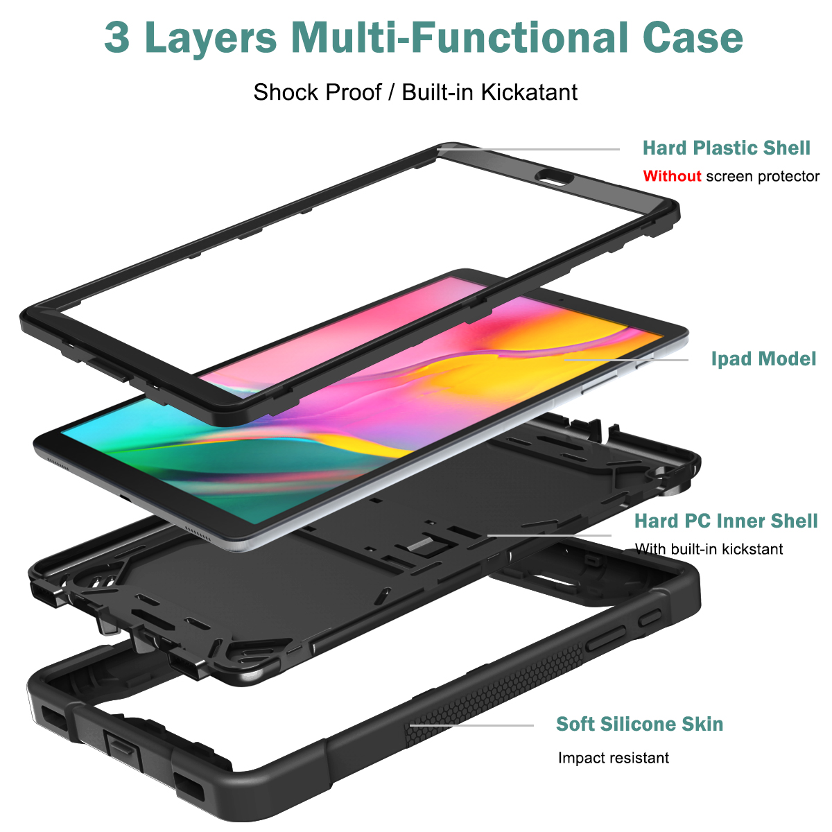 Heavy Duty Stand Case for Sams - Samsung Tablet With Accessories 评论和价格
