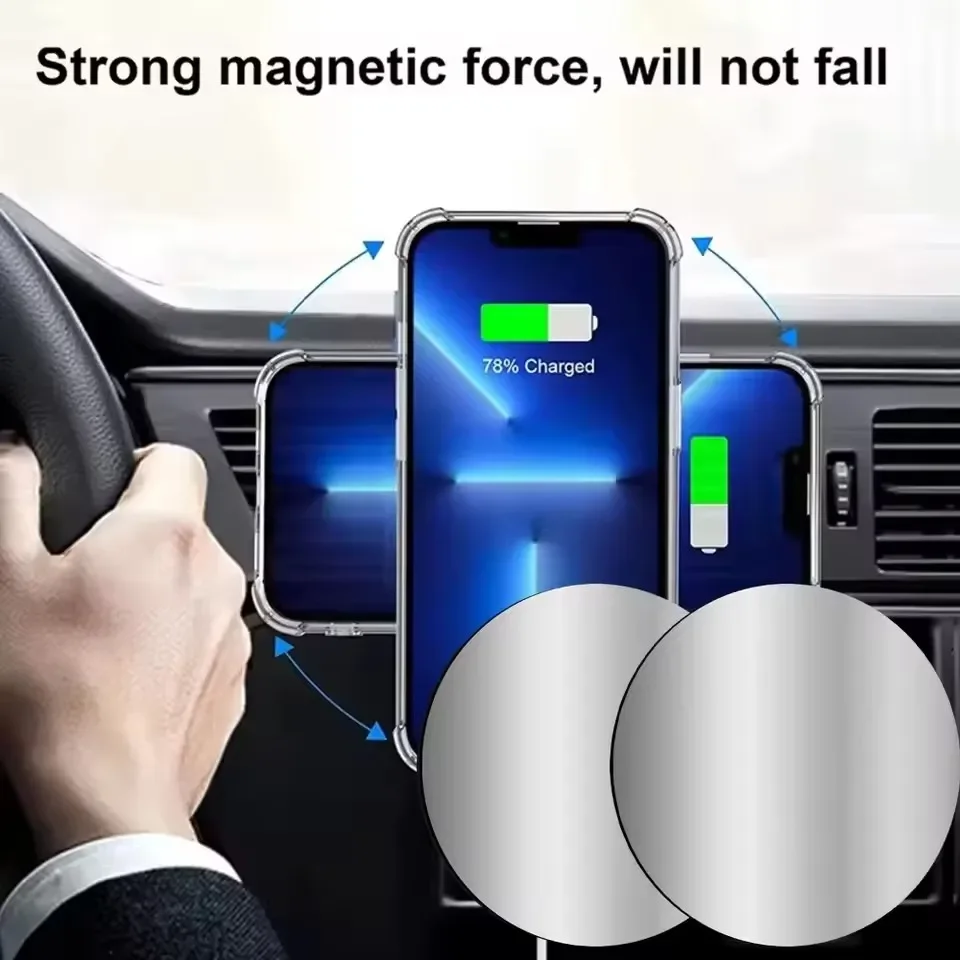 1-5PCS 8CM Magnetic Metal Plat - Tablet Accessories For Car 评论和价格