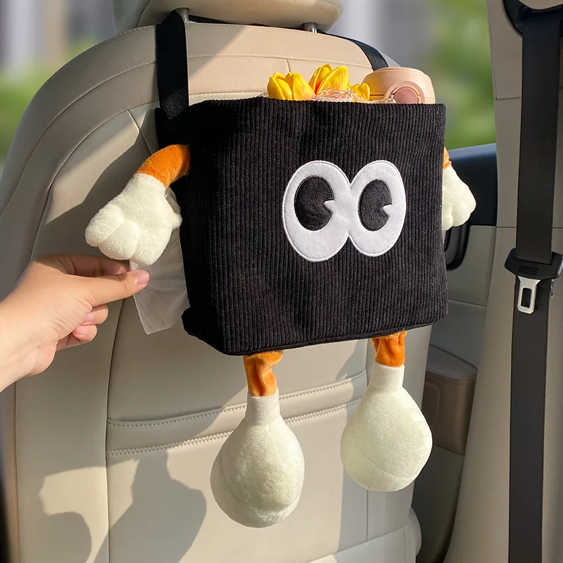 Car Trash Can Bin Cartoon Eye  - Tablet Accessories For Car 评论和价格