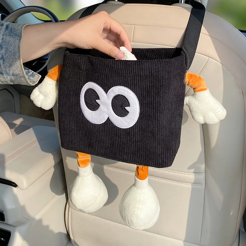 Car Trash Can Bin Cartoon Eye  - Tablet Accessories For Car 评论和价格