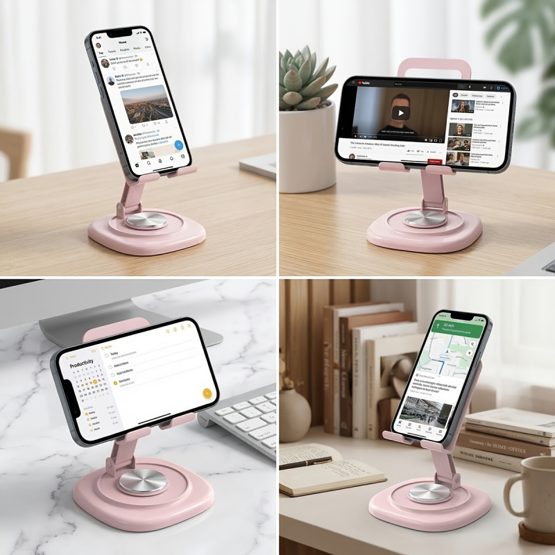 Macaron Desktop Metal Rotating - Tablet Stand Adjustable 评论和价格
