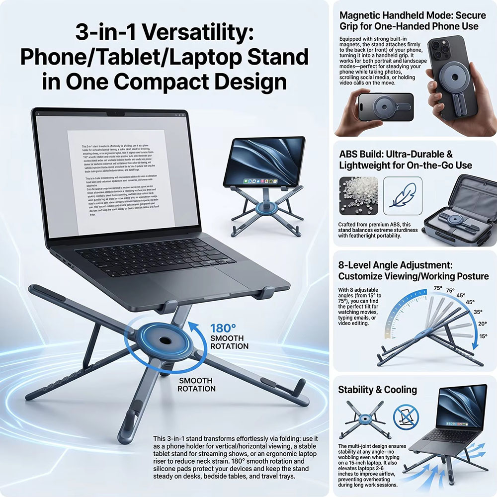 Portable Magnetic Phone Holder - Tablet Holder Accessories 评论和价格