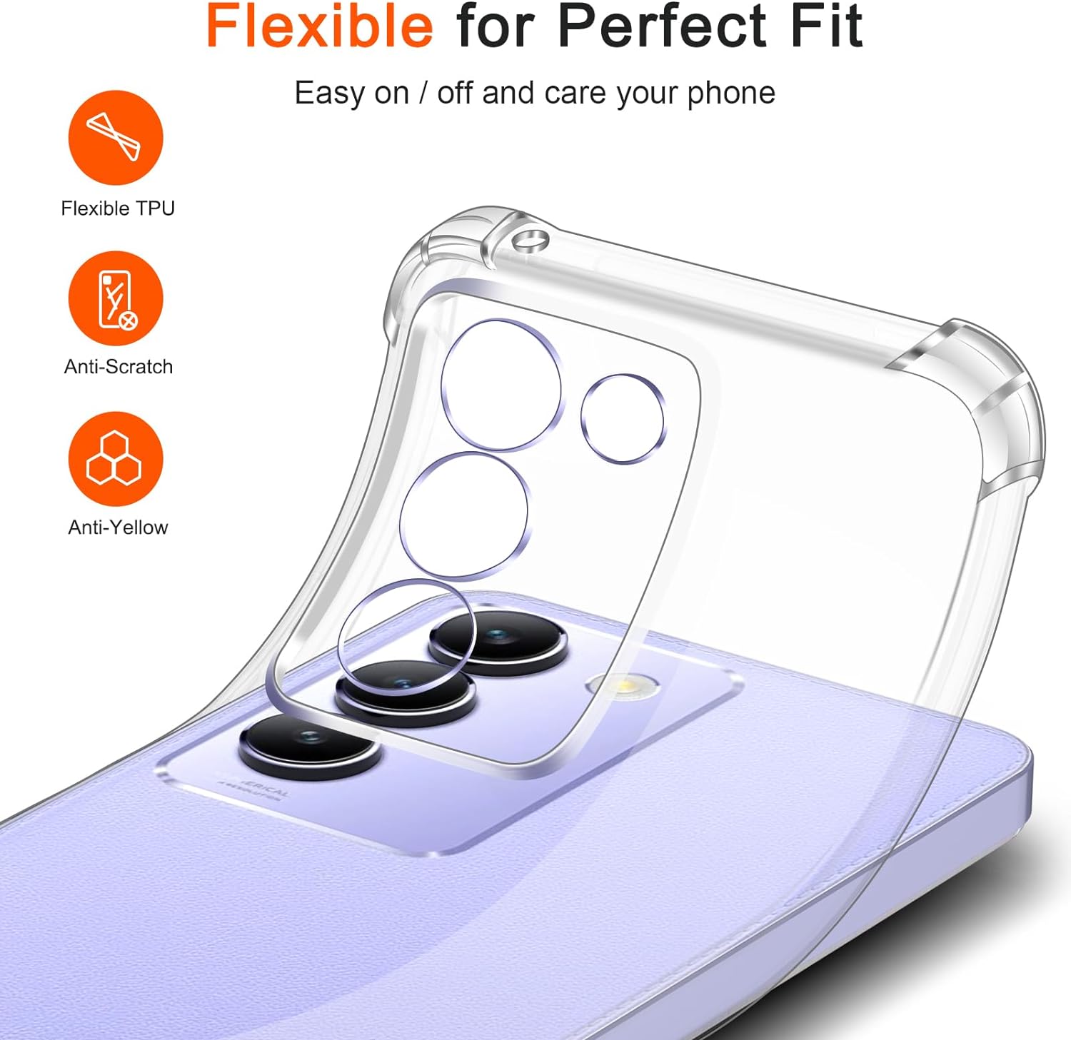 Four-Corners Shockproof TPU Ca - Vivo V40 评论和价格