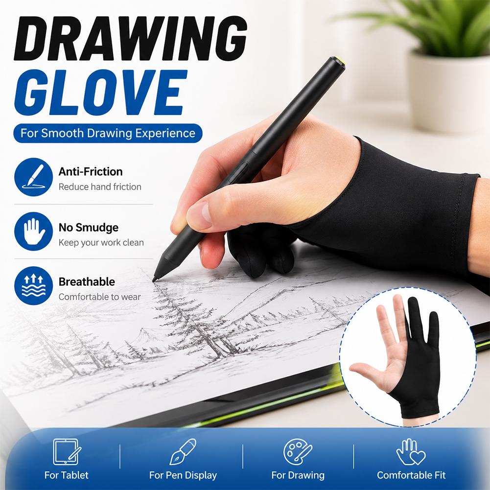 Drawing Glove Anti Touch Scree - Drawing Glove Artist 评论和价格