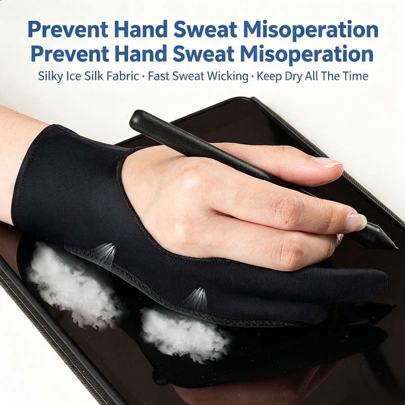 1Pc Two-Finger Artist Glove An - Drawing Glove Artist 评论和价格