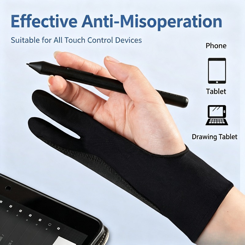 1Pc Two-Finger Artist Glove An - Drawing Glove Artist 评论和价格